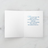 Carte Client commercial Hanoukka Menorah sur Dark Blue (Intérieur)