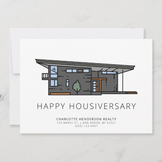 Carte client de la maison moderne Happy House Anni (Devant)