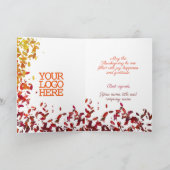 Carte Client|Employé Automne Feuilles d'automne Thanksgi (Intérieur)