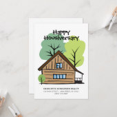 Carte Client Joyeux Housiversaire (Devant/Arrière en situation)