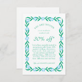 Carte client marketing (Devant / Derrière)