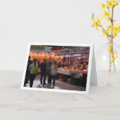 Carte Clients au Mercado Central, Valence, Espagne (Fleur jaune)