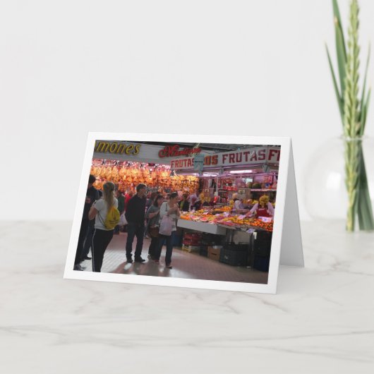 Carte Clients au Mercado Central, Valence, Espagne (Devant)