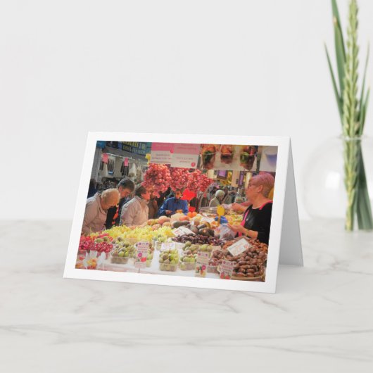 Carte Clients au Mercado Central, Valence, Espagne (Devant)