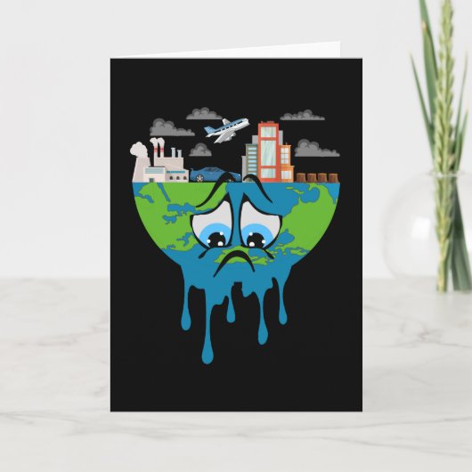Carte Climate Change Planet Future Earth CO2 Poison Idea (Devant)