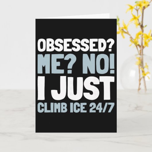 Carte Climb Climber - Ice Climbing _2 (Fleur jaune)