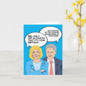 Carte Clinton Birthday Card - Nous avons fait un don à C (Fleur jaune)