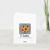 Carte Clip de dessin Yummy Chocolate Chip Cookie (Dos)