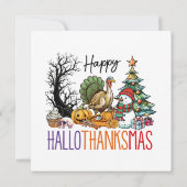 Carte Clipart Bonne Hallothanksmas (Dos)