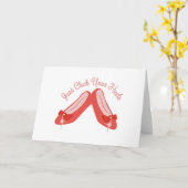 Carte Cliquez sur vos talons (Fleur jaune)