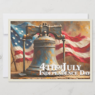 Carte Cloche de la Liberté pour la célébration du 4 juil