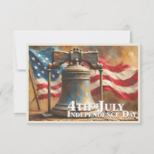 Carte Cloche de la Liberté pour la célébration du 4 juil