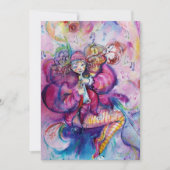 Carte CLOCHER MUSICAL, bleu rose (Devant)