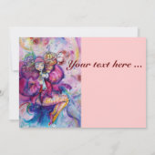 Carte CLOCHER MUSICAL, bleu rose (Dos)