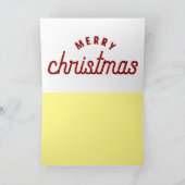 Carte Cloches de Noël pailletées (Intérieur)