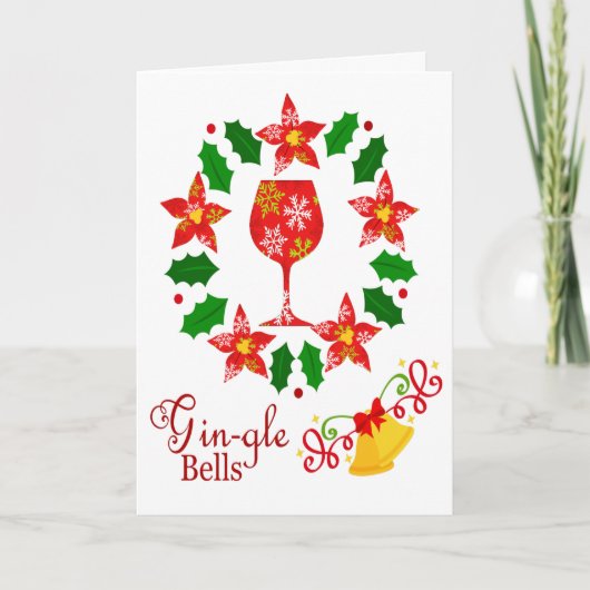 Carte Clochettes de Gin Noël (Devant)