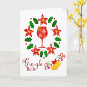 Carte Clochettes de Gin Noël (Fleur jaune)