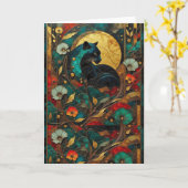 Carte Cloisonné (Fleur jaune)
