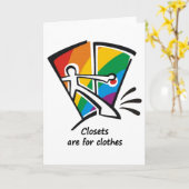 Carte Closets are for Clothes (Fleur jaune)