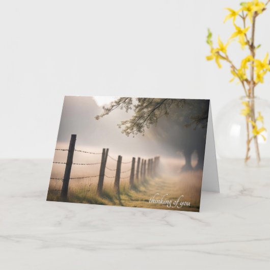 Carte Clôture Du Matin (Fleur jaune)