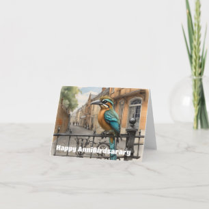 Carte clôture en fer forgé turquoise