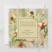 Carte Clôture peinte avec Merci à fleurs de printemps (Dos)