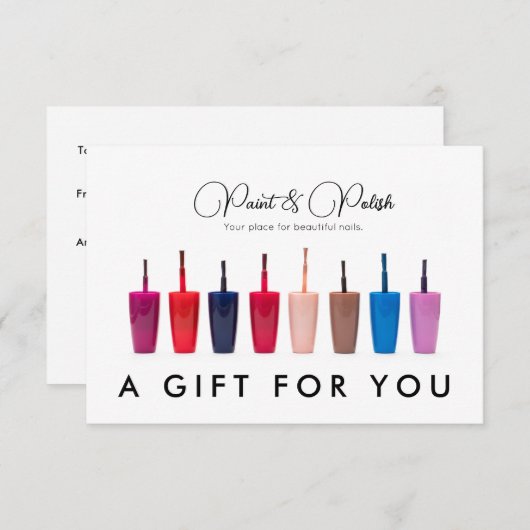 Carte Clou Polonais Couleur Ensemble Clou Salon Certific (Devant / Derrière)