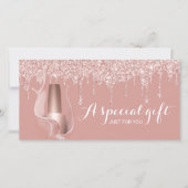 Carte Clou Salon Rose Gold Drives Certificats cadeaux (Devant)