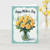 Carte Cloud Border Floral Card (Fleur jaune)