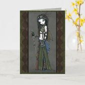 Carte Cloud Burst Tribal Steampunk Aviatrix Fairy Card (Fleur jaune)