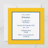 Carte Cloud, soleil et gouttes de pluie personnalisés In (Dos)