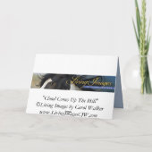 Carte Cloud Up the Hill Wild Horse Greeting Card (Dos)
