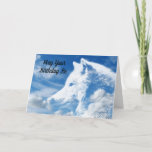 Carte Cloud Wolf Son<br><div class="desc">Belle photo de la tête d'un loup blanc dans les nuages, grace cette carte de voeux d'anniversaire pour un fils. Avant de la carte dit, "Puisse ton anniversaire être" et à l'intérieur de la carte dit, "aussi génial que toi! Joyeux Fils d'anniversaire" ! Une grande carte pour envoyer un Fils...</div>