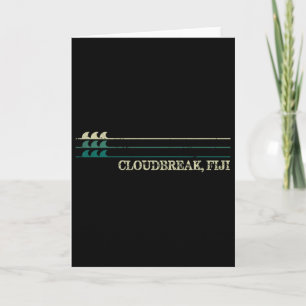 Carte Cloudbreak Fiji Break Surfing Vague Rétro