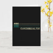 Carte Cloudbreak Fiji Break Surfing Vague Rétro (Fleur jaune)