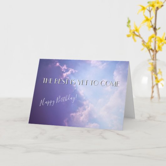 Carte Clouds Sky Photo Pittoresque personnalisée Guillem (Fleur jaune)