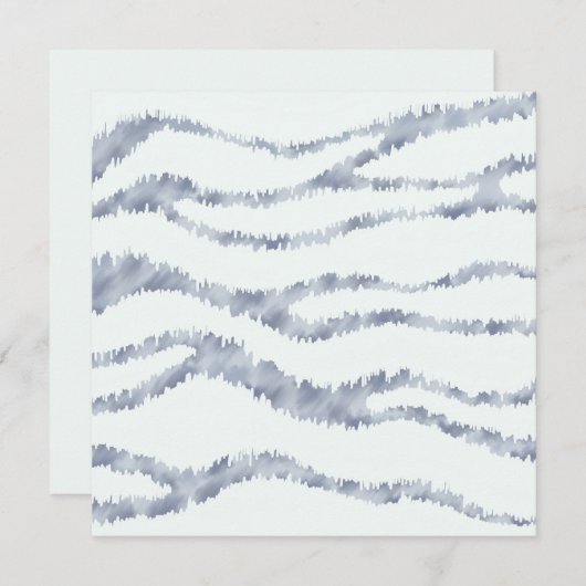Carte Cloudy Grey Zebra Eraser Scratch Art (Devant / Derrière)