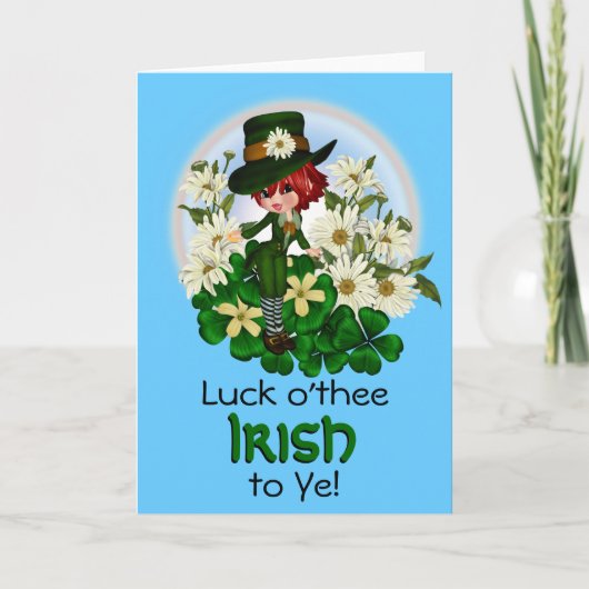 Carte Clover Daisy Patty Leprechaun (Devant)