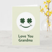 Carte Clover d'amour pour grand-mère (Fleur jaune)