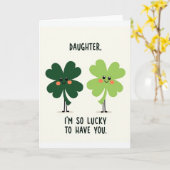 Carte Clover Fille Chanceuse (Fleur jaune)