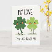Carte Clover Love Lucky You (Fleur jaune)