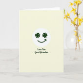 Carte Clover Smile Great Grandma Card (Fleur jaune)