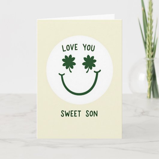 Carte Clover Smile Love You Son (Devant)