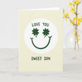 Carte Clover Smile Love You Son (Fleur jaune)