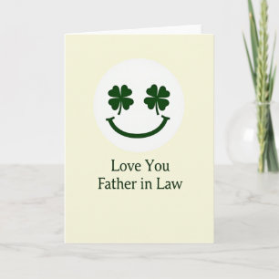 Carte Clover Smile pour beau-père