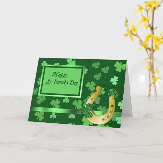 Carte Clover St Patrick (Fleur jaune)