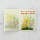 Carte Clover Trail Whimsical Folk Art PERSONNALISÉ (Intérieur)