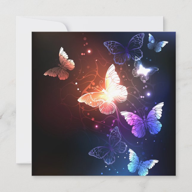 Carte Clowing Night Butterflies (Devant)