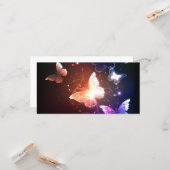 Carte Clowing Night Butterflies (Devant/Arrière en situation)