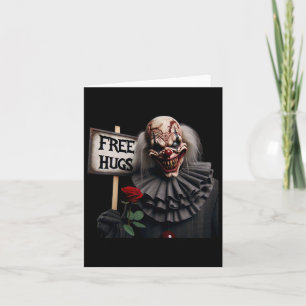 Carte Clown d'horreur Gratuit Hugs Valentine Halloween H
